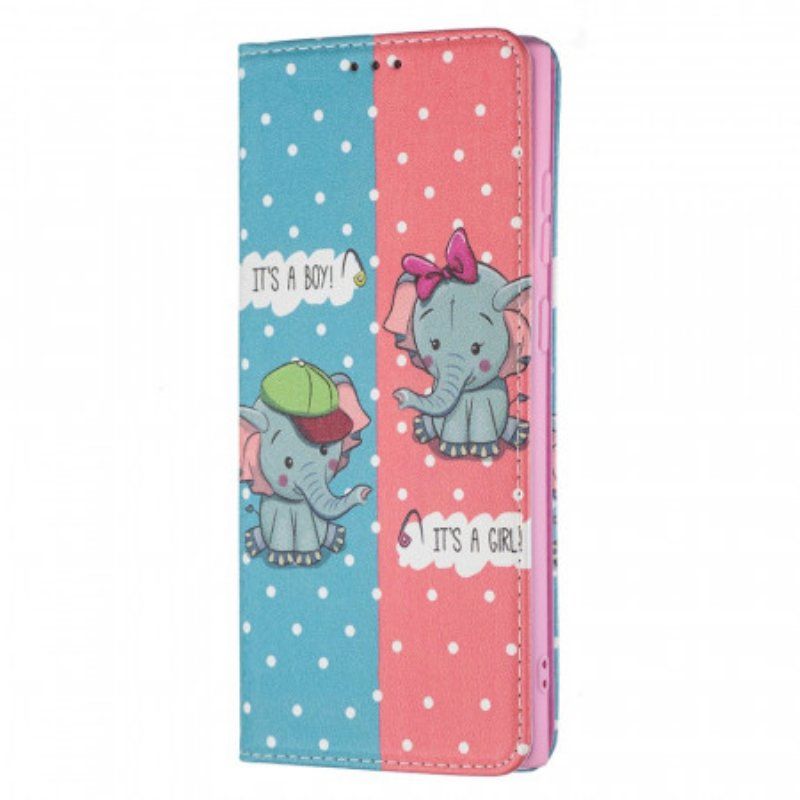Etui Na Telefon do Samsung Galaxy S22 Ultra 5G Etui Folio Słoniątka