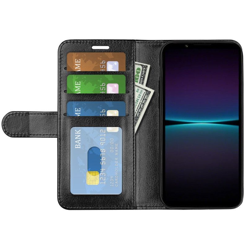 Skórzany Futerał Sony Xperia 1 Vi Etui Na Telefon Sztuczna Skóra W Stylu Vintage