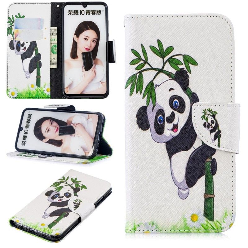 Obudowa Honor 10 Lite Etui na Telefon Panda Na Bambusie