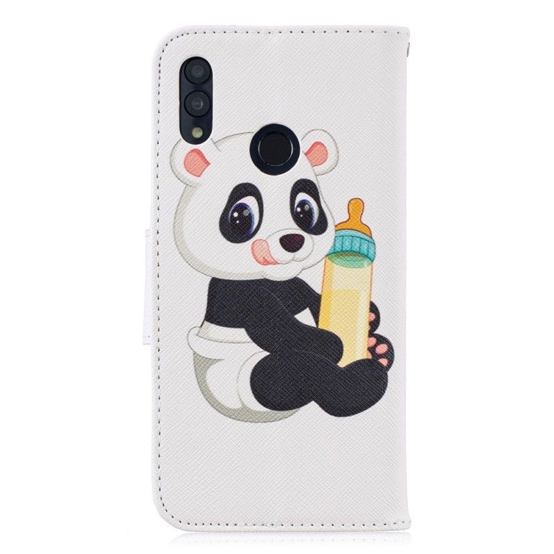 Skórzany Futerał Honor 10 Lite Etui na Telefon Mała Panda