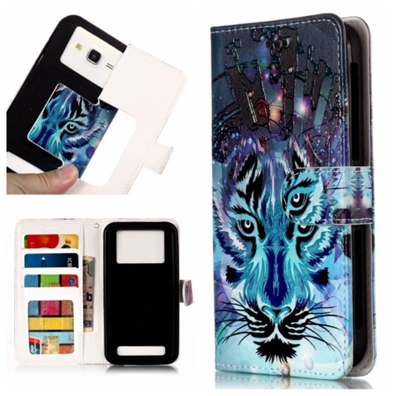 Etui Folio LG G6 Niebieski Tygrys