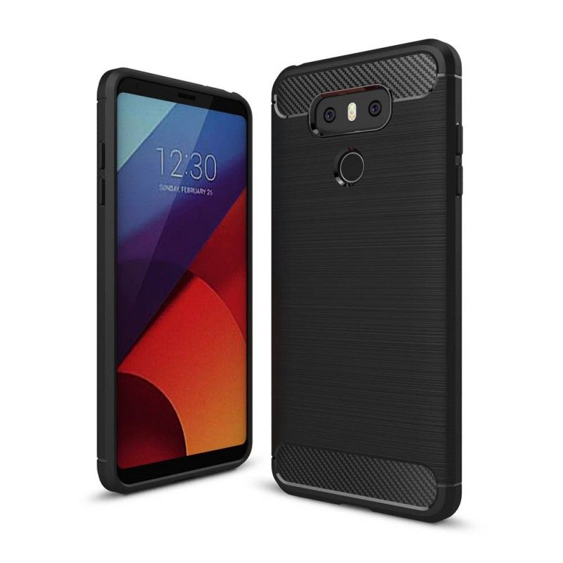 Etui LG G6 Granatowy Czarny Szczotkowane Włókno Węglowe