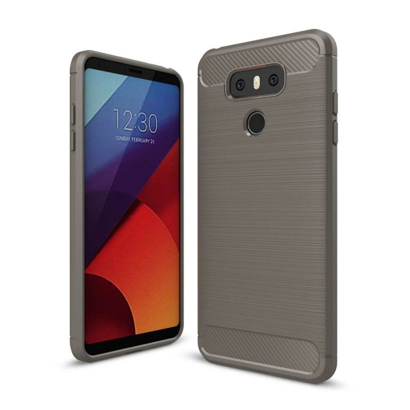 Etui LG G6 Granatowy Czarny Szczotkowane Włókno Węglowe