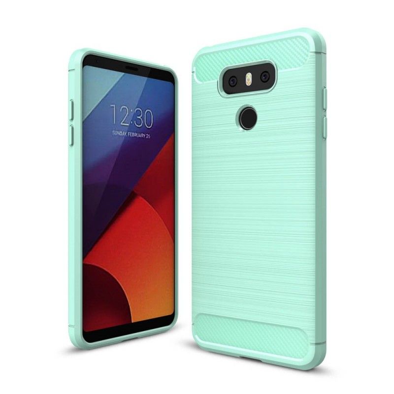 Etui LG G6 Granatowy Czarny Szczotkowane Włókno Węglowe