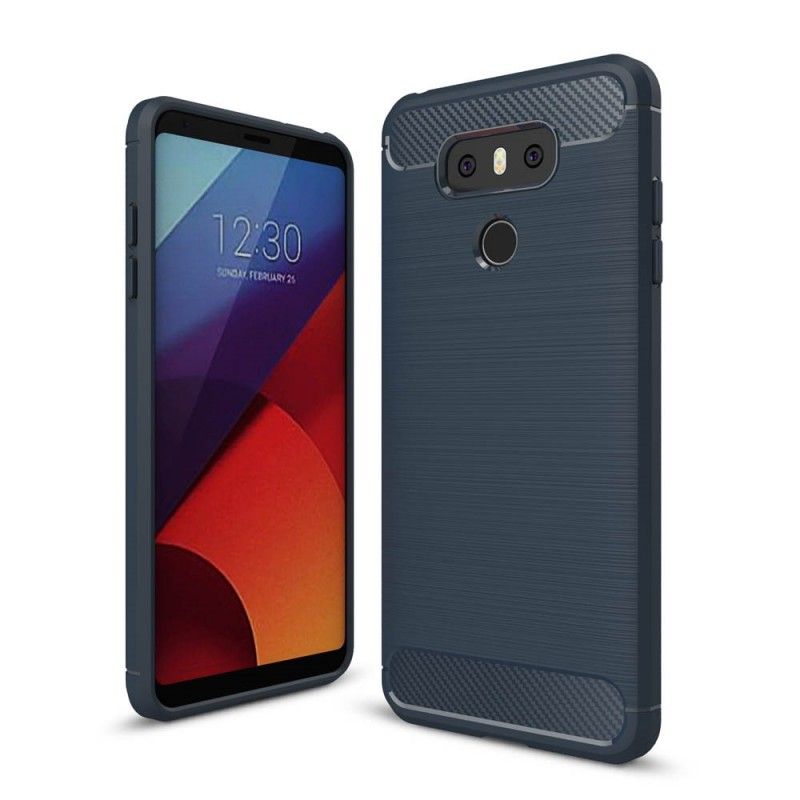 Etui LG G6 Granatowy Czarny Szczotkowane Włókno Węglowe