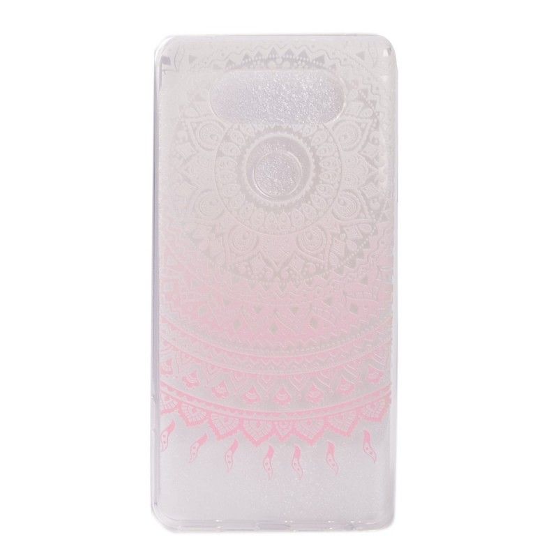 Futerały LG G6 Jasnoniebieski Różowy Etui na Telefon Przezroczysta Kolorowa Mandala