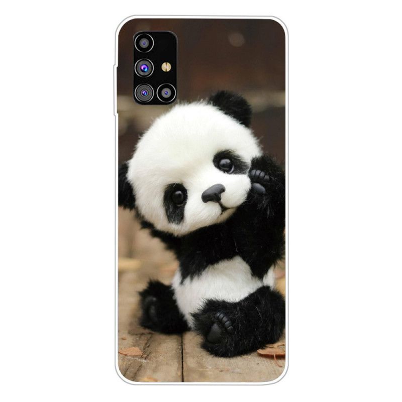 Etui Samsung Galaxy M51 Elastyczna Panda
