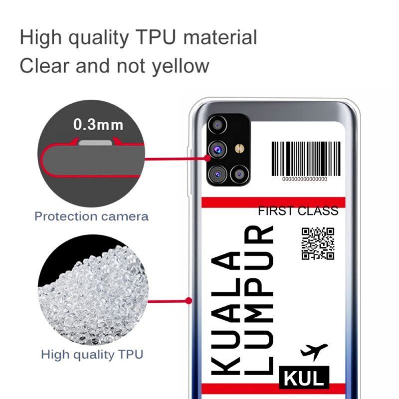 Etui Samsung Galaxy M51 Karta Pokładowa Do Kuala Lumpur