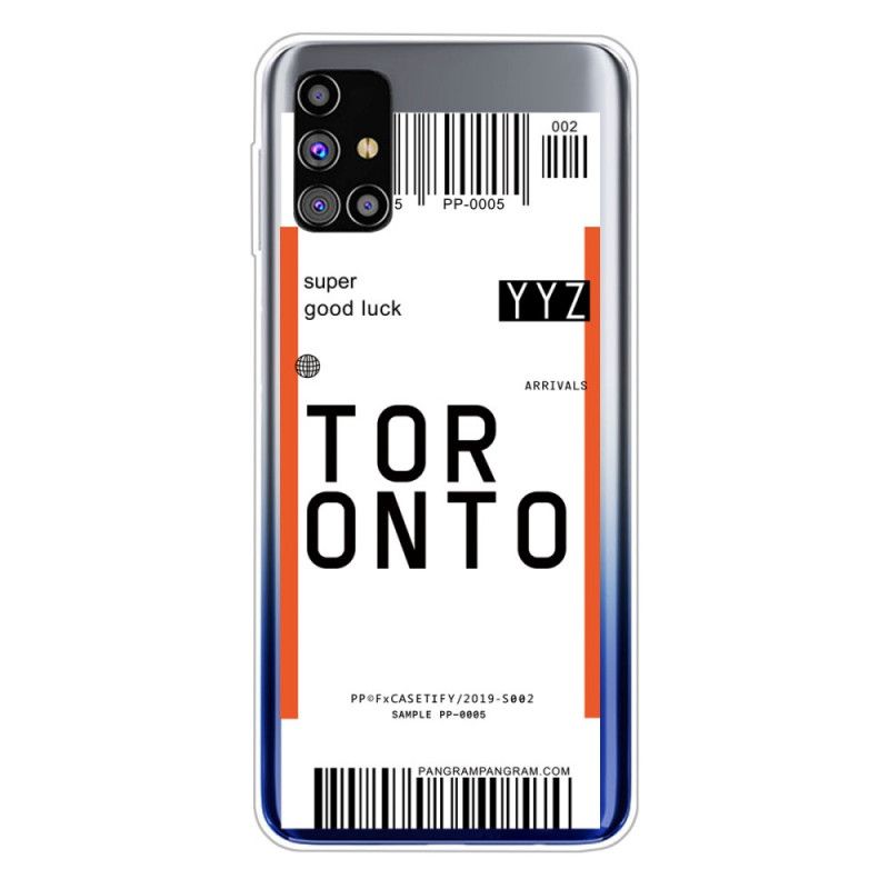 Etui Samsung Galaxy M51 Karta Pokładowa Do Toronto Etui Ochronne