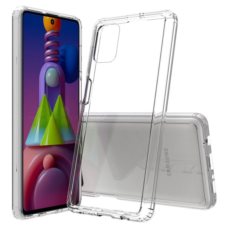 Etui Samsung Galaxy M51 Przezroczysty Czarny Przezroczysty Kryształ Etui Ochronne