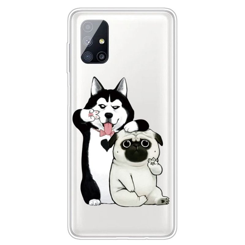 Etui Samsung Galaxy M51 Śmieszne Psy