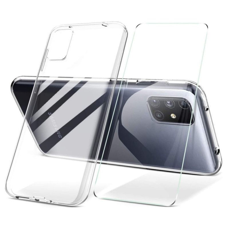 Futerały Samsung Galaxy M51 Etui na Telefon Szkło Hartowane W Powłoce I Ekranie