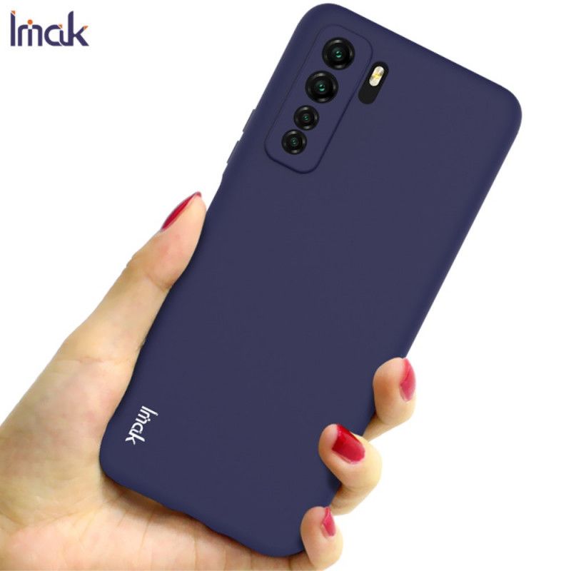 Etui Huawei P40 Lite 5G Granatowy Czarny Seria Imak Mate Uc-1