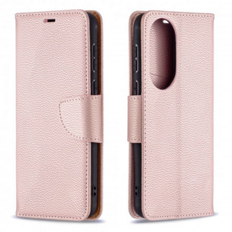 Etui Folio Do Huawei P50 Liczi Klapa Ukośna