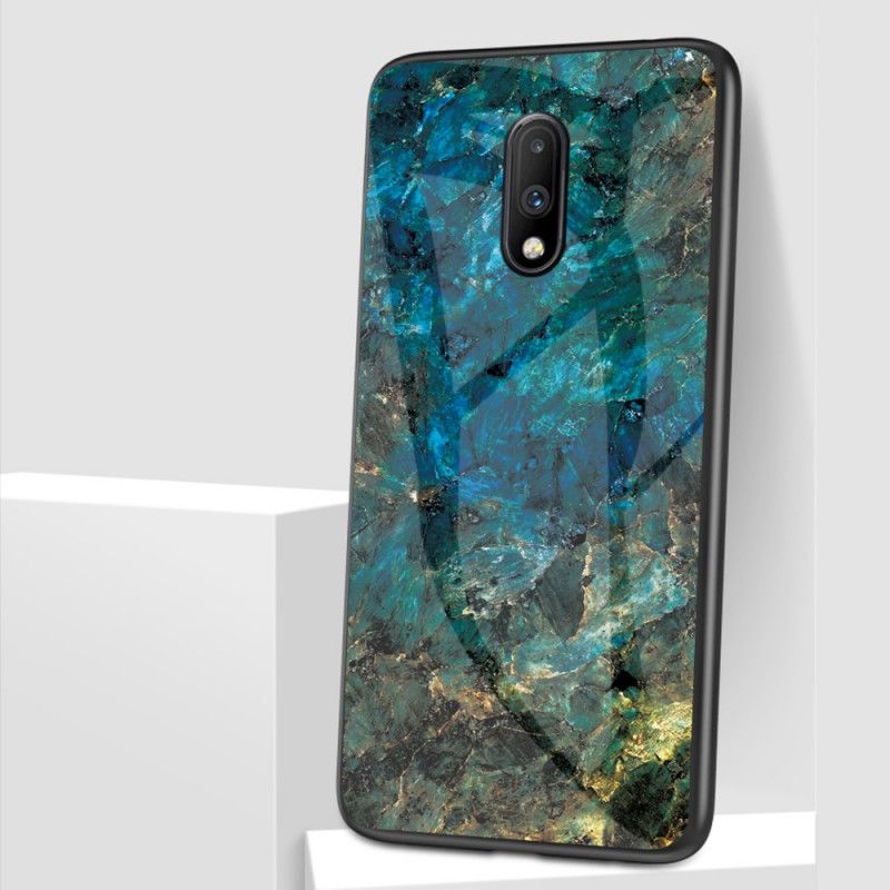 Etui OnePlus 7 Biały Czarny Szkło Hartowane W Kolorach Premum Etui Ochronne