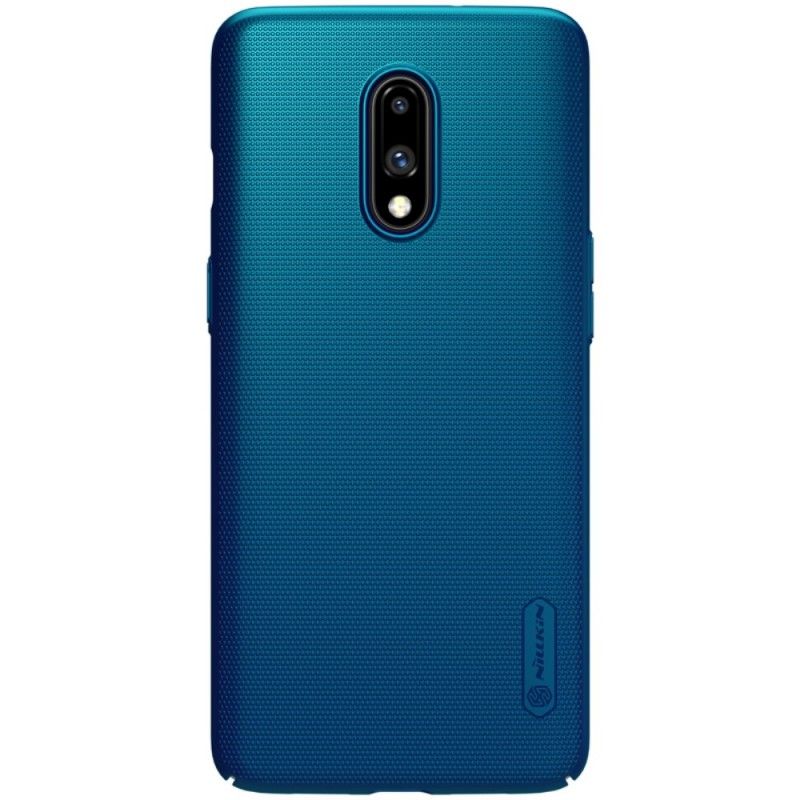 Etui OnePlus 7 Biały Czarny Sztywny Matowy Nillkin