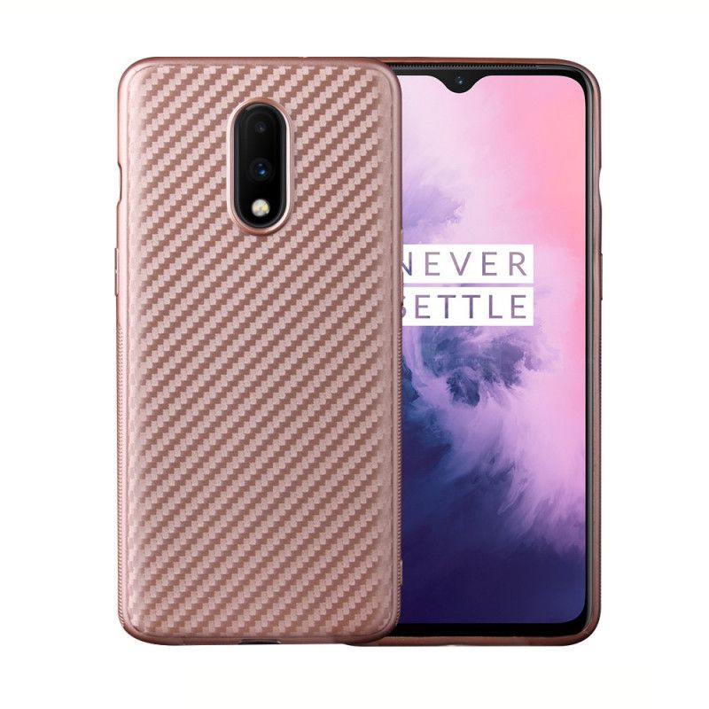 Etui OnePlus 7 Czarny Magiczne Włókno Węglowe Etui Ochronne