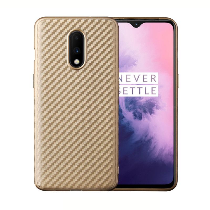 Etui OnePlus 7 Czarny Magiczne Włókno Węglowe Etui Ochronne