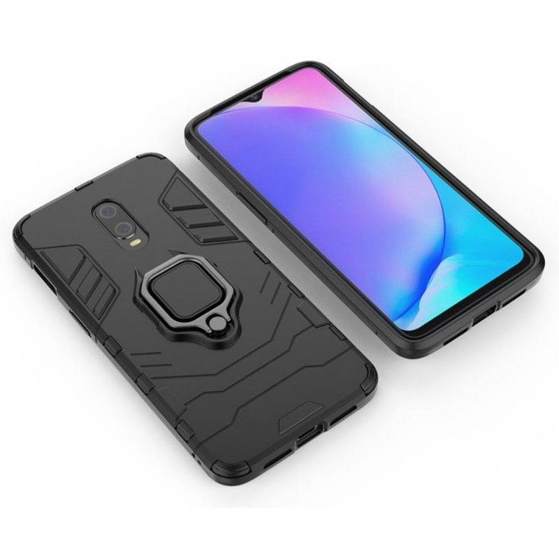 Etui OnePlus 7 Czerwony Czarny Pierścień Oporowy Etui Ochronne