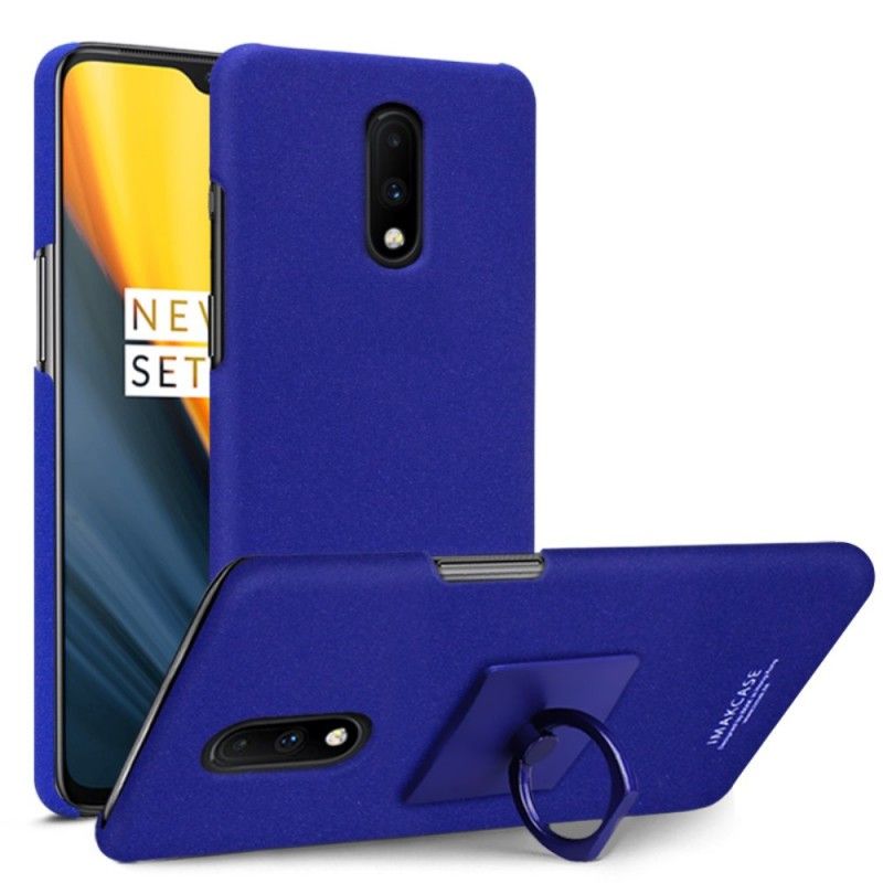 Etui OnePlus 7 Granatowy Czarny Pierścień Imak