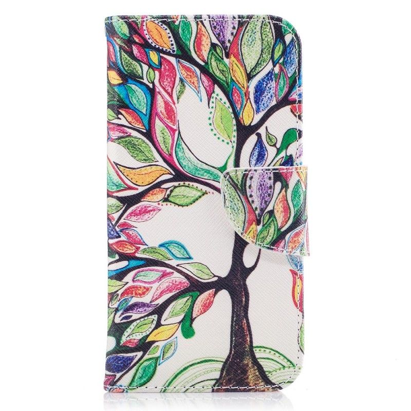 Etui Folio Samsung Galaxy J7 2017 Kolorowe Drzewo