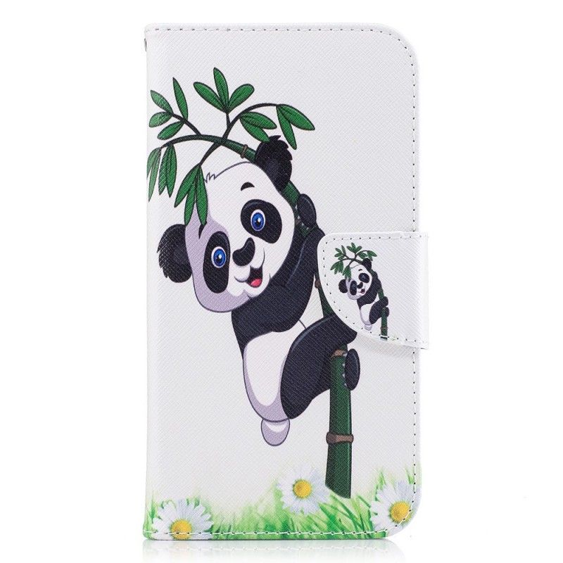 Etui Folio Samsung Galaxy J7 2017 Panda Na Bambusie Etui Ochronne