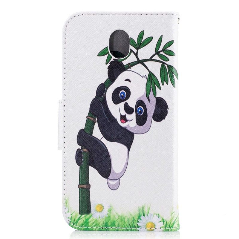 Etui Folio Samsung Galaxy J7 2017 Panda Na Bambusie Etui Ochronne