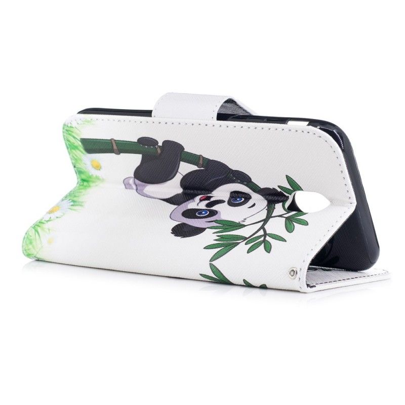 Etui Folio Samsung Galaxy J7 2017 Panda Na Bambusie Etui Ochronne