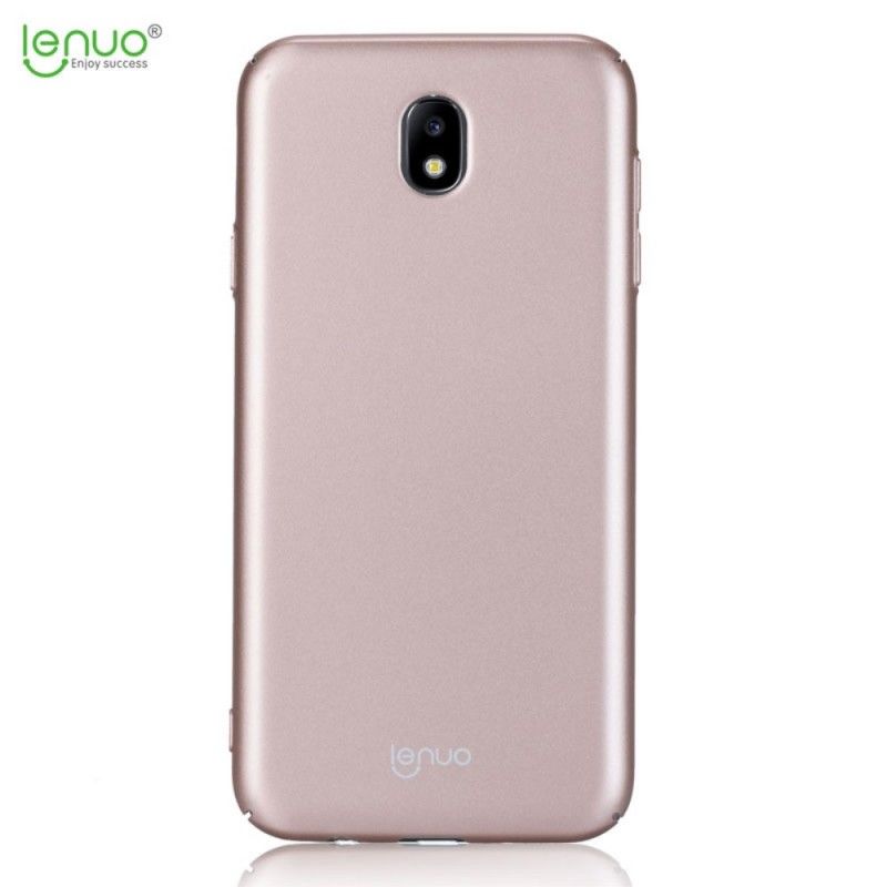 Etui Samsung Galaxy J7 2017 Różowe Złoto Jedwabisty W Dotyku Lenuo