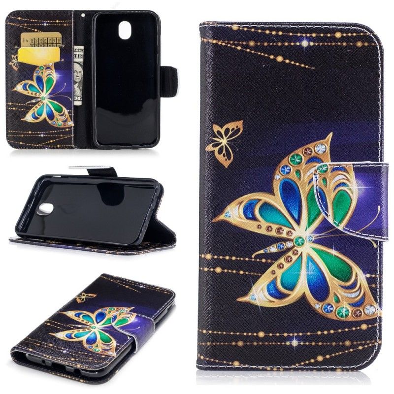 Obudowa Samsung Galaxy J7 2017 Etui na Telefon Magiczny Motyl