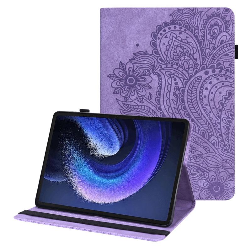 Etui Xiaomi Pad 6 Etui Na Telefon Kwiatowy Efekt Skóry