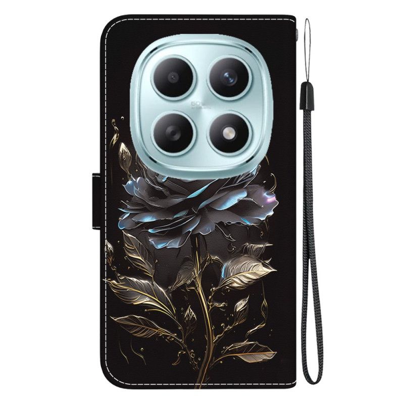 Etui Folio Do Xiaomi Redmi Note 15 5g CZarna Róża