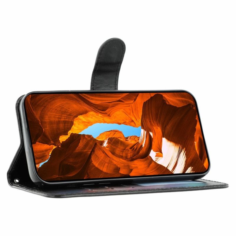 Etui Folio Do Xiaomi Redmi Note 15 5g Gładki Efekt Skóry