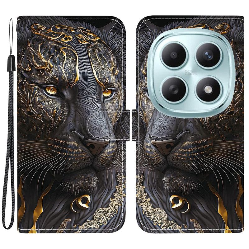 Etui Folio Do Xiaomi Redmi Note 15 5g Lew Złoty