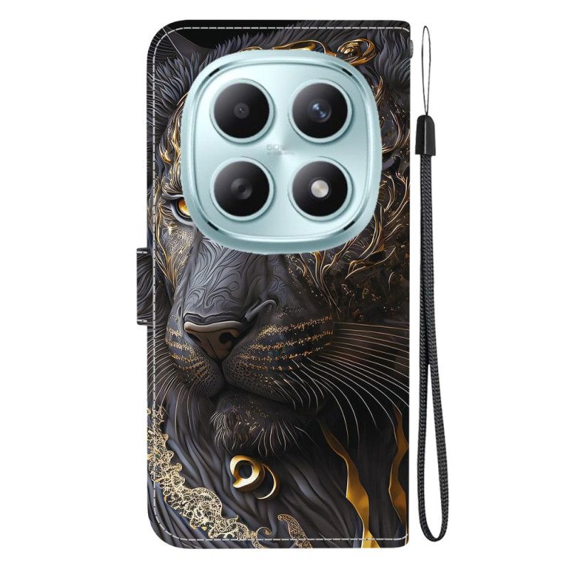 Etui Folio Do Xiaomi Redmi Note 15 5g Lew Złoty