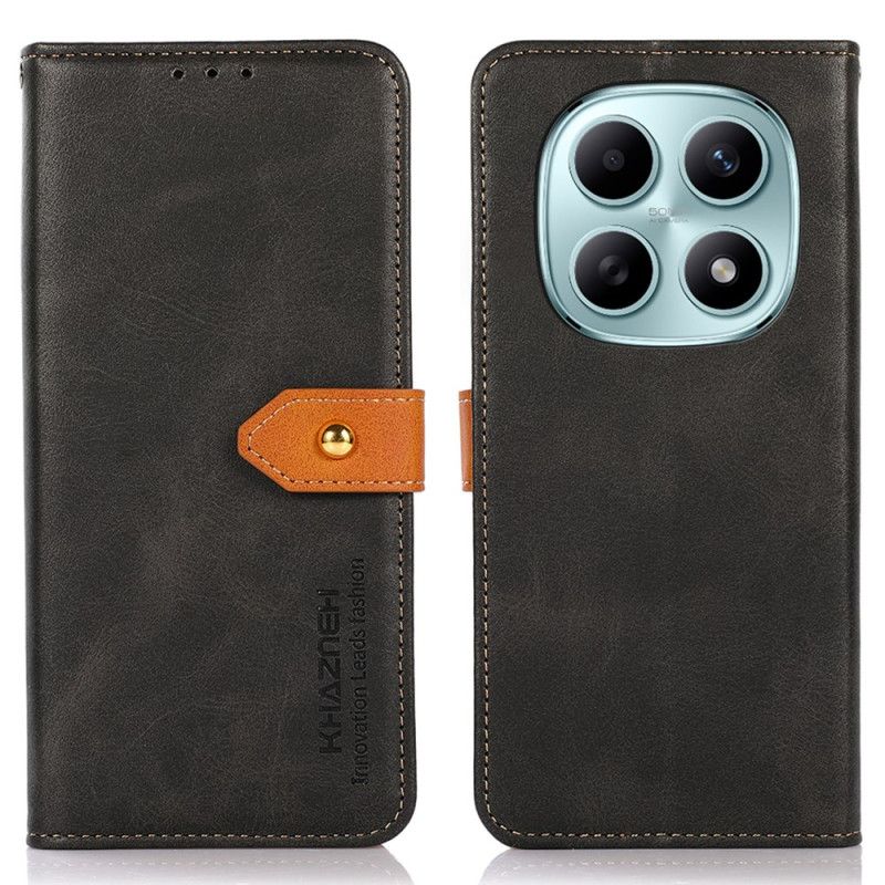 Etui Folio Do Xiaomi Redmi Note 15 5g Złote Zapięcie Khazneh