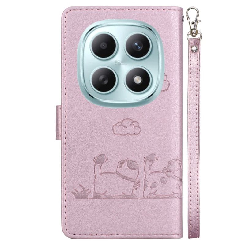 Etui Folio Xiaomi Redmi Note 15 5g Blokada Rfid I Wzór Kotka Etui Ochronne