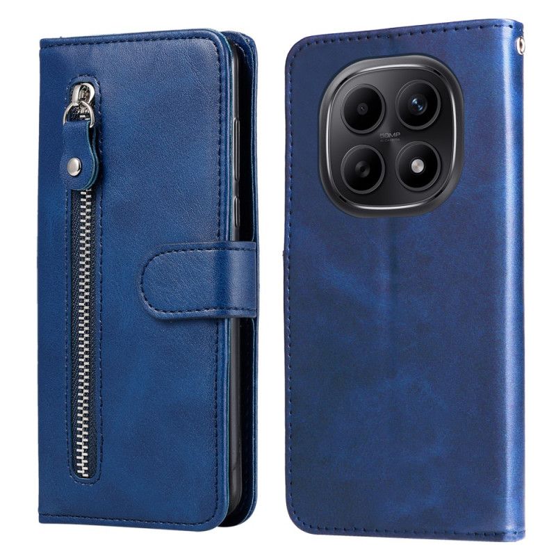Etui Folio Xiaomi Redmi Note 15 5g Kieszeń Na Zamek Błyskawiczny Etui Ochronne