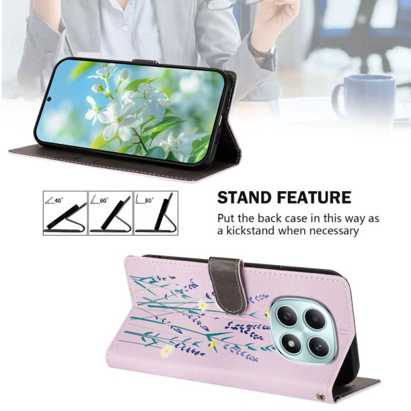 Etui Folio Xiaomi Redmi Note 15 5g Lawenda Etui Ochronne