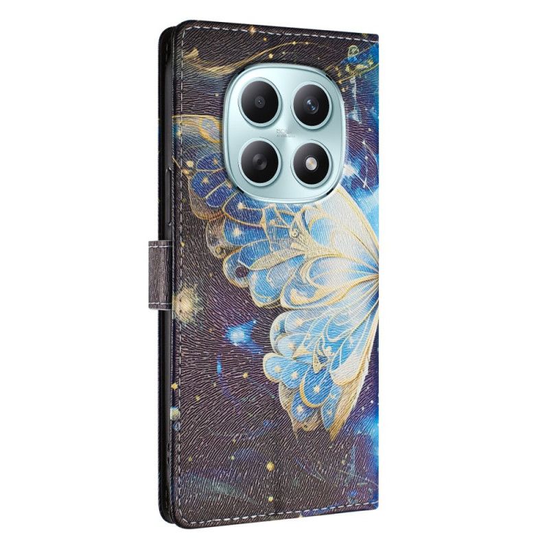 Etui Folio Xiaomi Redmi Note 15 5g Motyl Z Gwiazdami Etui Ochronne