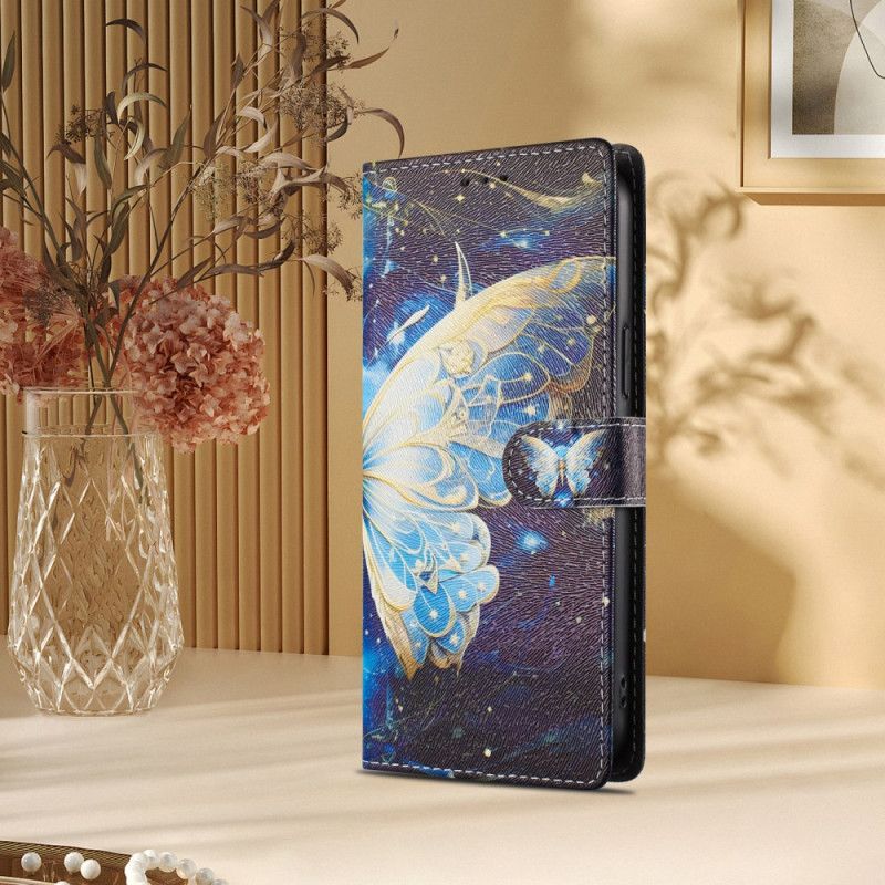 Etui Folio Xiaomi Redmi Note 15 5g Motyl Z Gwiazdami Etui Ochronne