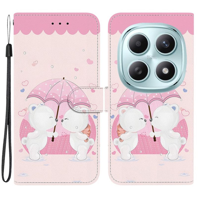 Etui Folio Xiaomi Redmi Note 15 5g Para Niedźwiedzi Etui Ochronne