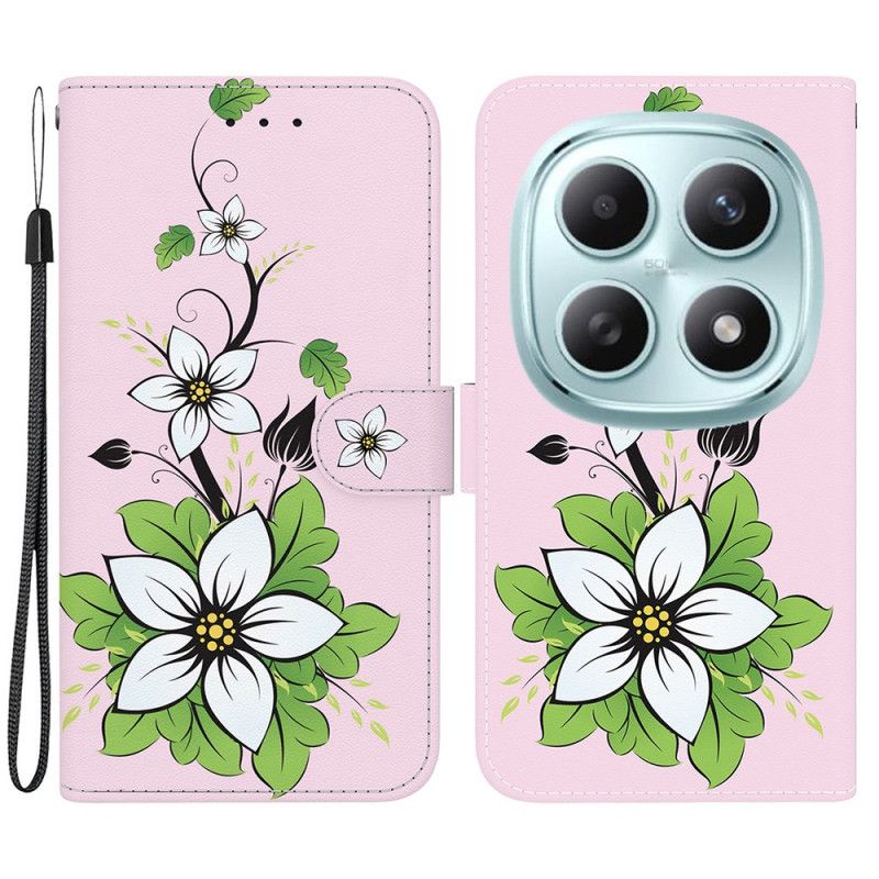 Etui Folio Xiaomi Redmi Note 15 5g Wzór Lilii