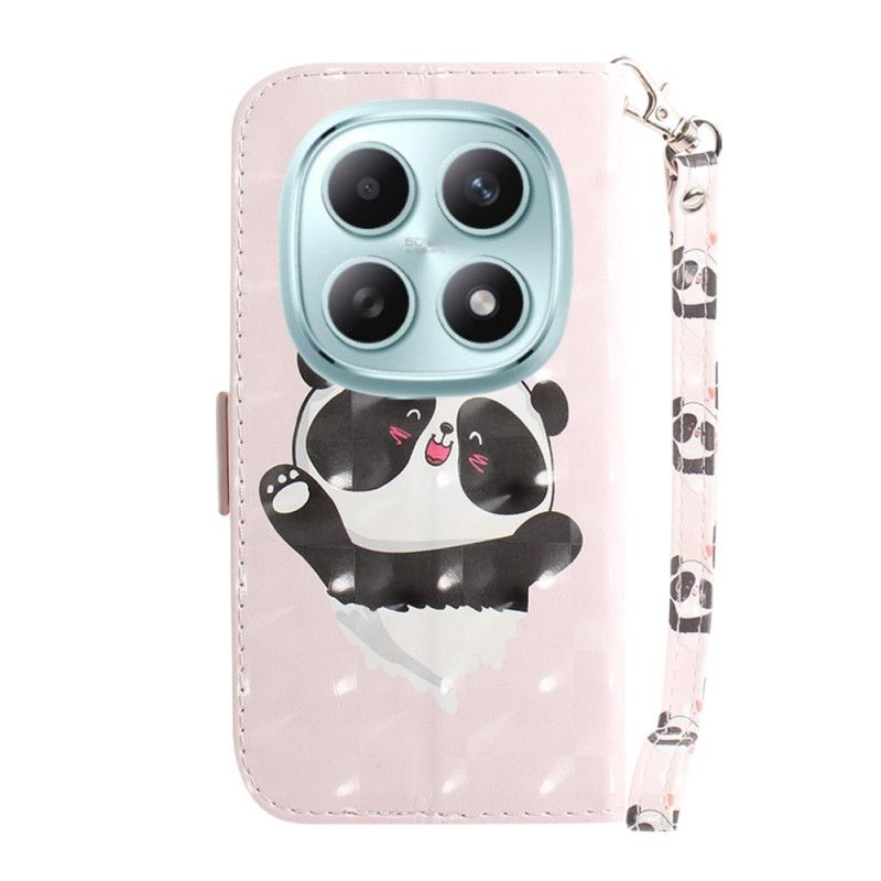 Etui Folio Xiaomi Redmi Note 15 5g Zakochana Panda Ze Smyczką