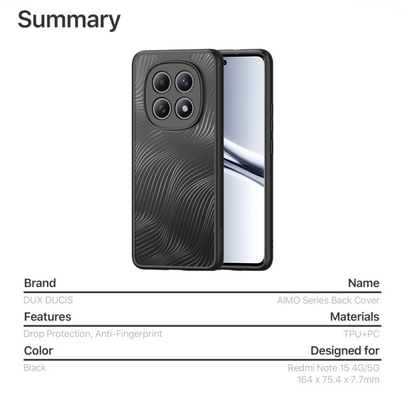 Etui Xiaomi Redmi Note 15 5g Seria Aimo Dux Ducis