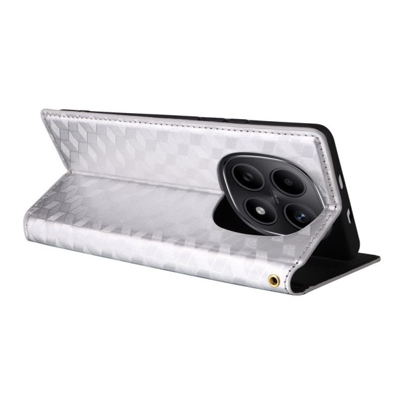 Flip Kotelot Do Xiaomi Redmi Note 15 5g Grawerowany Wzór Diamentowy