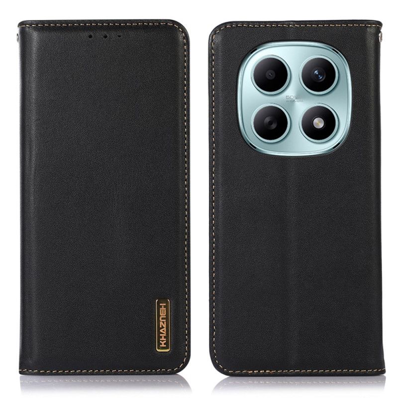Flip Kotelot Xiaomi Redmi Note 15 5g Oryginalna Skóra Khazneh Etui Ochronne