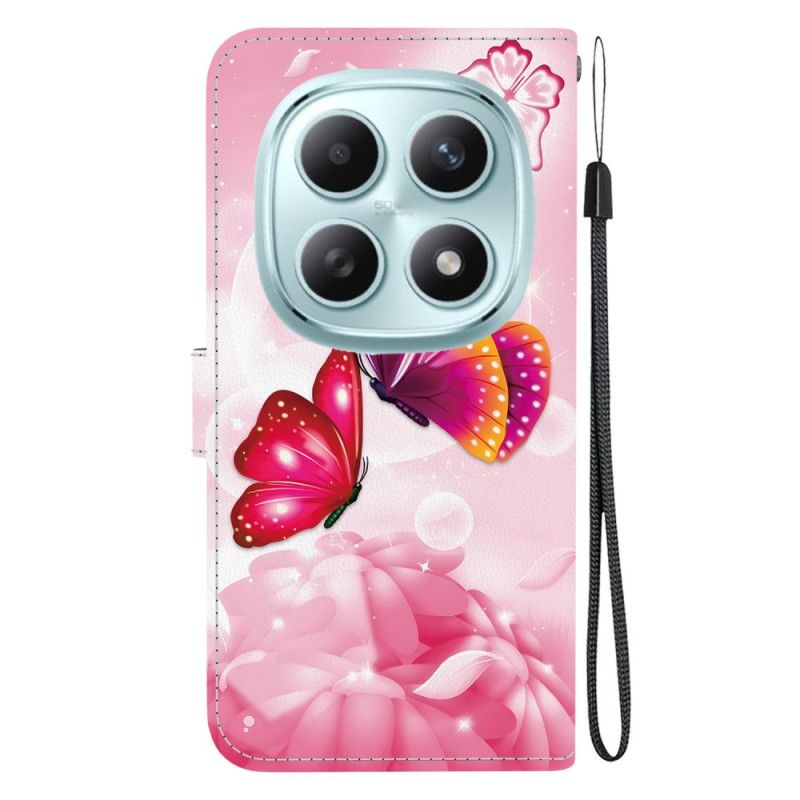 Pokrowce Xiaomi Redmi Note 15 5g Różowe Motyle