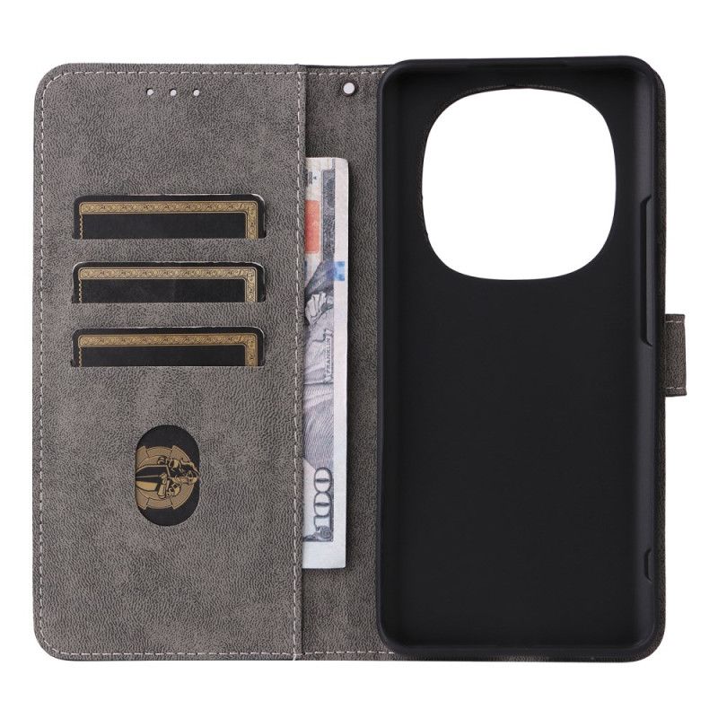 Skórzany Futerał Xiaomi Redmi Note 15 5g Etui Na Telefon Blokada Rfid