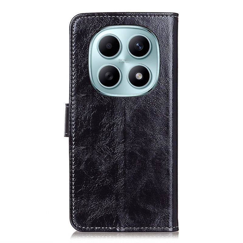 Skórzany Futerał Xiaomi Redmi Note 15 5g Etui Na Telefon Błyszczący